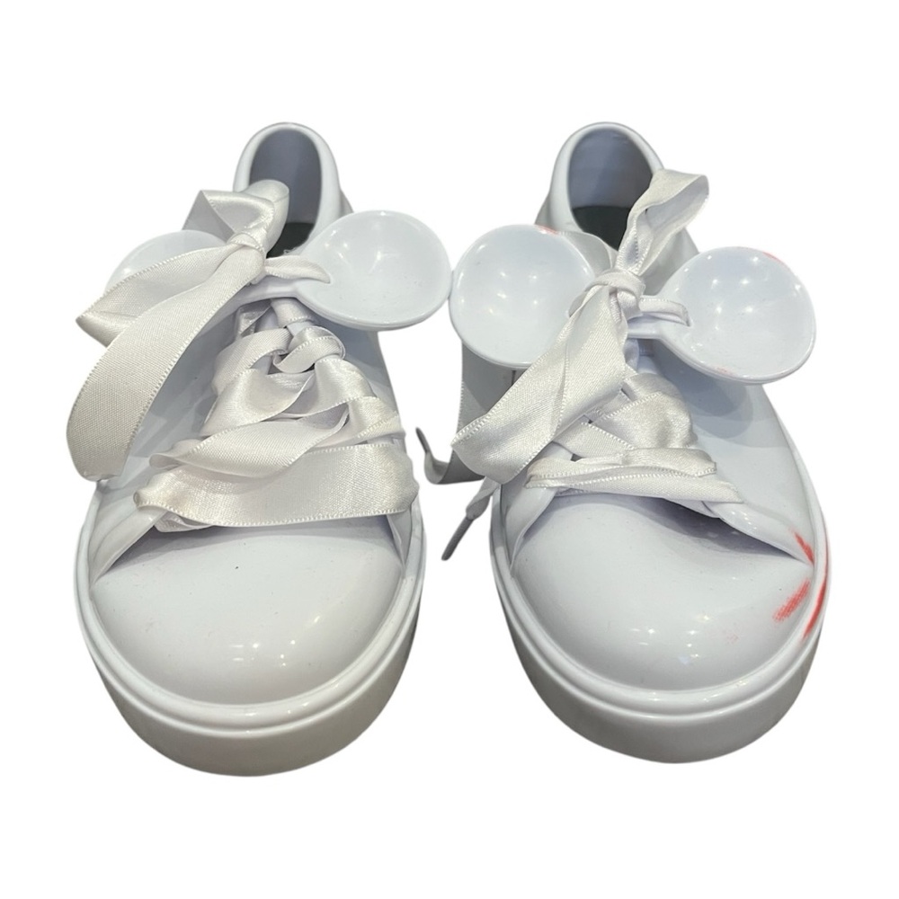 Melissa Kids White Sneakers with Bow Accents